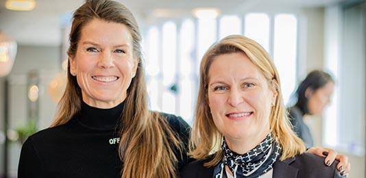 Wizwomen-grundaren Susanne Tillqvist och nytillskottet Monika Wannholm, delägare på Grant Thornton.