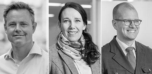 Fredagspanelen: Robert Boije, chefsekonom på SBAB, Annika Winsth, chefsekonom på Nordea och Joakim Bornold, Sparekonom hos Söderberg & Partners.