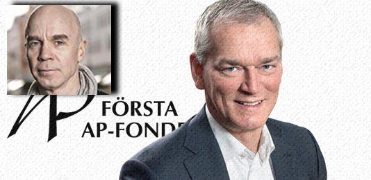 Första AP-fondens vd Johan Magnusson tvingas bort. Naturligtvis inte bra, men viktigare är att titta på AP-fondernas nya placeringsinriktning med ett högre risktagande, skriver Realtids Claes Folkmar. Foto: Montage/Första AP-fonden.