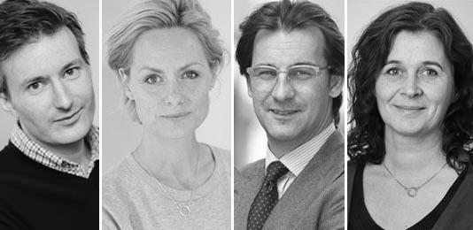 Fredagspanelen: Max Jerneck (Handelshögskolan i Stockholm), Johanna Giorgi (Tillväxtverket), Sasja Beslik (J Safra Sarasin), Åsa Svenfelt (KTH).