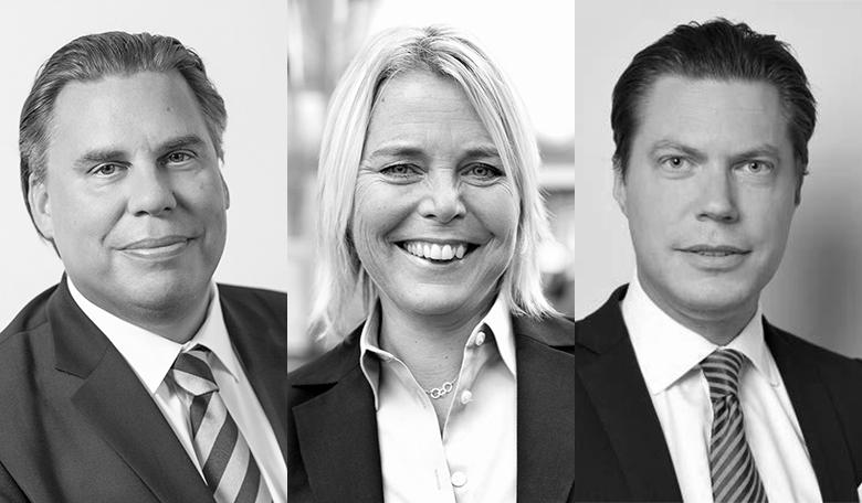 I panelen: Max Barclay (Newsec), Helena Ehrenborg (PWC) och Johan Edberg (Handelsbanken). Foto: Respektive Bolag.