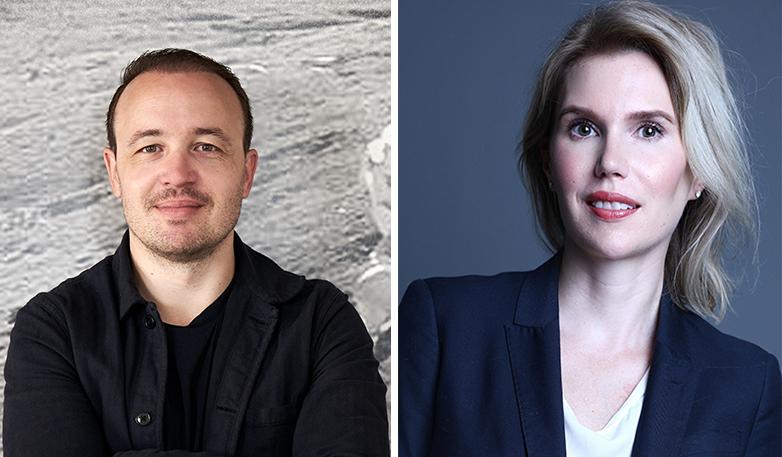 Ken Villum Klausen, grundare och vd för Lunar Group och Lendifys tidigare vice vd, Erika Eliasson.