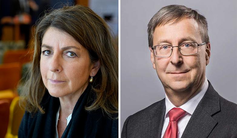 Nu vill Bettina Kashefi, chefekonom och Lars Jagrén, senior ekonom på Svenskt Näringsliv se en omställning i politiken. Foto: TT och Svenskt Näringsliv