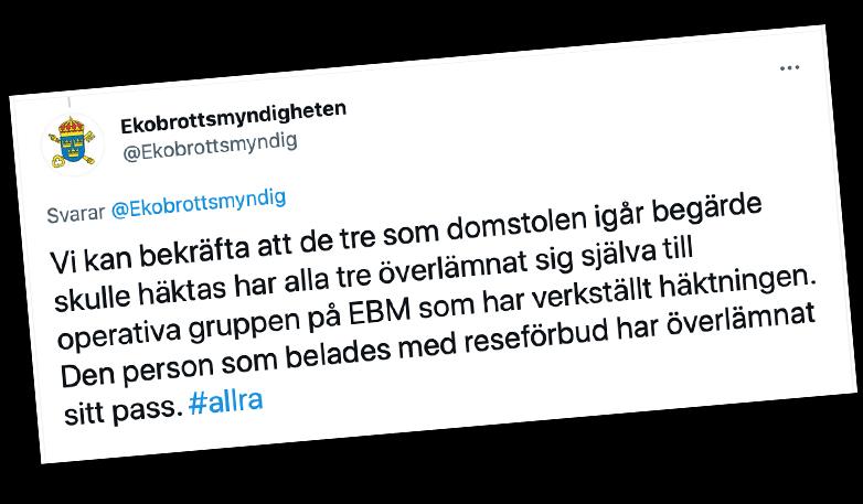 Allra, Alexander Ernstberger, Svea Hovrätt, EBM