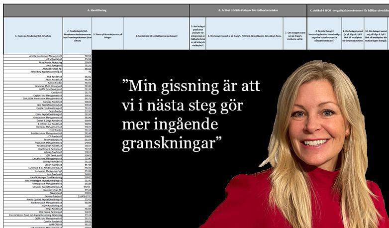 Finansinspektionen, Johanna Fager