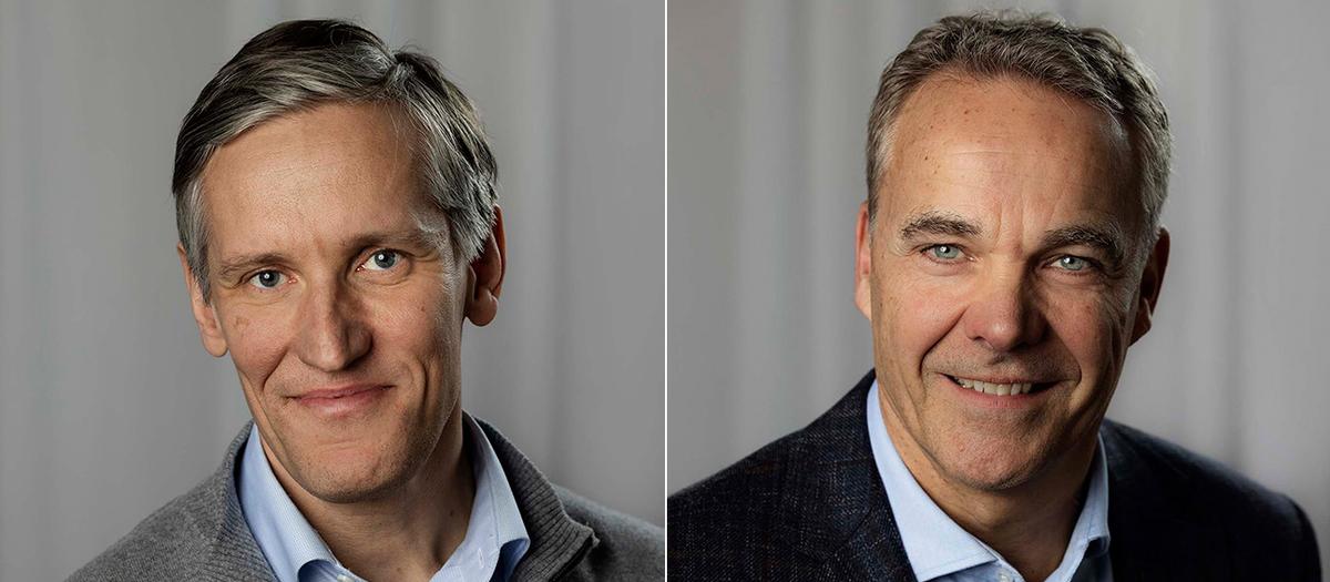 Christian Melby, partner och CIO på Summa Equity och Jesper Zerlang, vd på Logpoint.