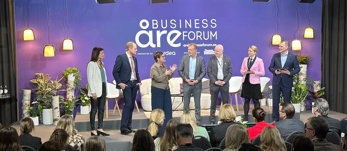 Parterna bakom satsningen Ecosystem Östersund presenterade nyheten på torsdagen på Åre Business Forum. Foto: Anders Frick