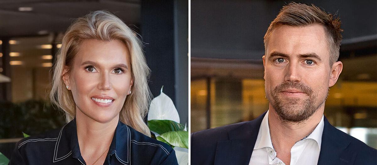 Erika Eliasson Ekberger, styrelseledamot och Senior Advisor Kameo, Founder Ekberger Advisory och Sebastian Martens Harung, CEO och grundare Kameo.