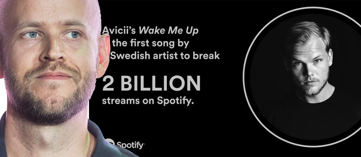 Spotify-grundaren Daniel Ek uppmärksammar Aviciis rekord i en post på X.