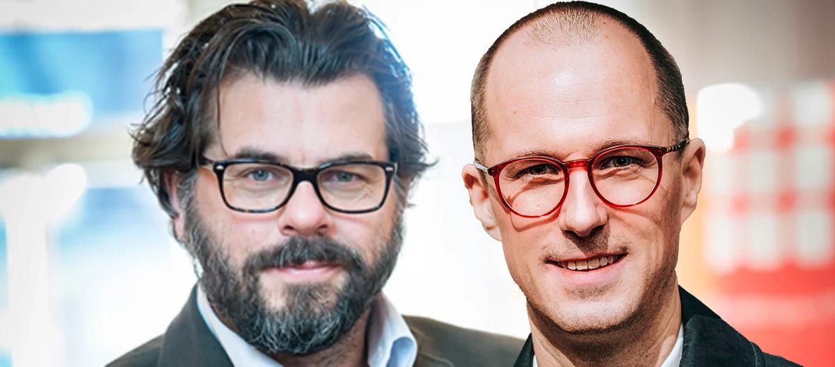 Fredrik Nordström, vd Fondbolagens förening och Philip Scholtzé, sparekonom på Fondbolagens förening.