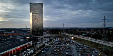 Kista Victoria Tower och Kistamässan i Stockholmsförorten Kista.