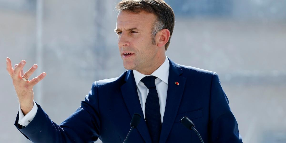 Emmanuel Macron, president i Frankrike i Europa.