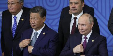 Kinas ledare Xi Jinping och Rysslands president Vladimir Putin