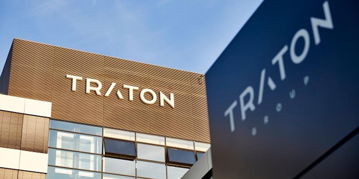 Bild på Tratons huvudkontor.