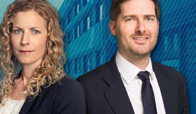 Katarina Sonnevi, ansvarig chef för Capital Markets & Daniel Turner, Deputy Head of Capital Markets, Cushman & Wakefield