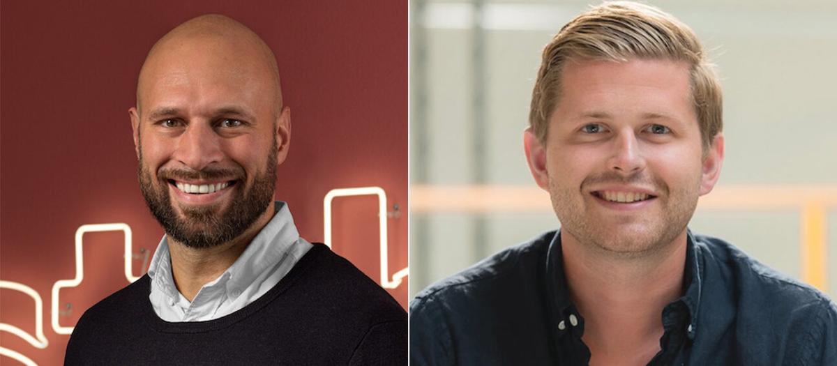 Instabox grundare och Instabees nya styrelseordförande, Alexis Priftis och Fredrik Hamilton, vd på Instabee.