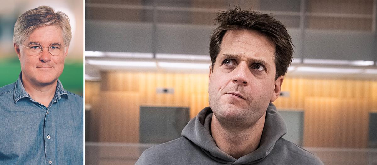 Martin Wästfelt, förhandlingschef på Unionen och Sebastian Siemiatkowski, vd Klarna.