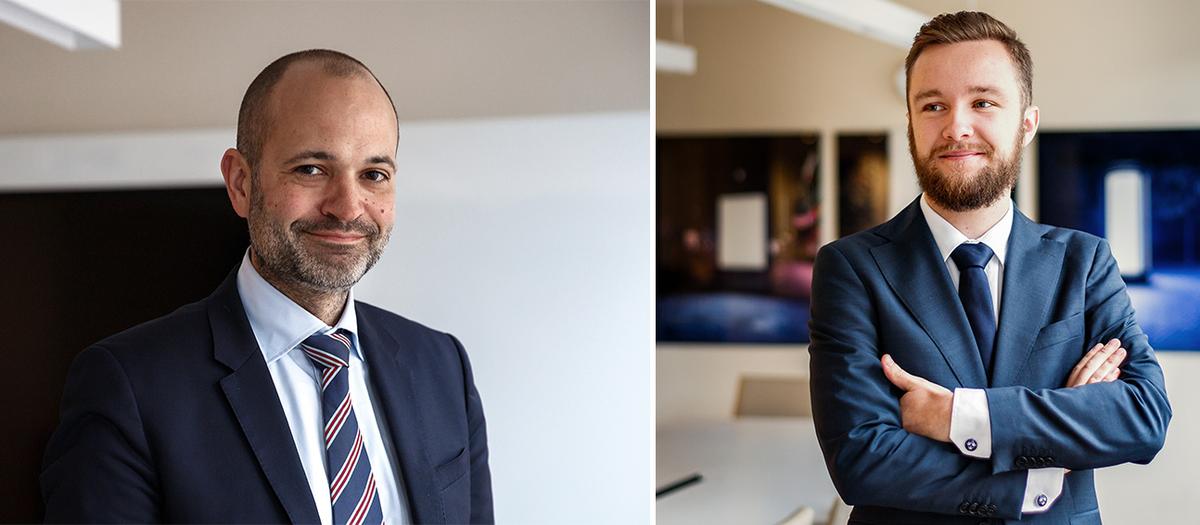 Peter Forsberg och Lars Lundgren från Hannes Snellman.