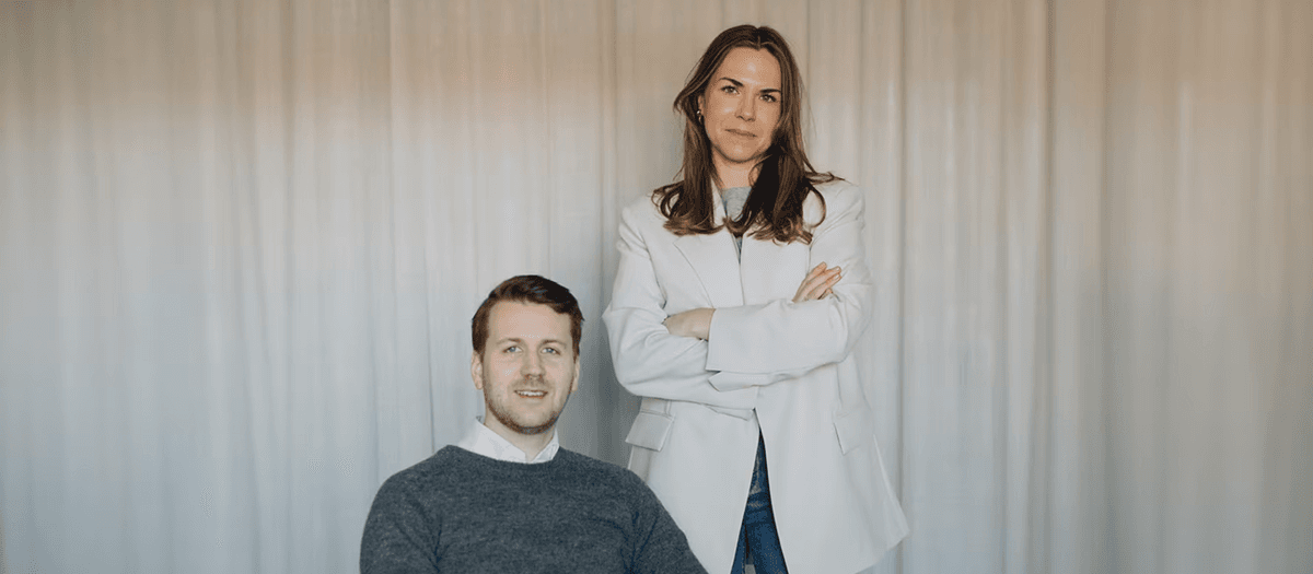 Martin Einemo, vd och medgrundare av Insurely och Lotta Rauséus, COO och medgrundare.