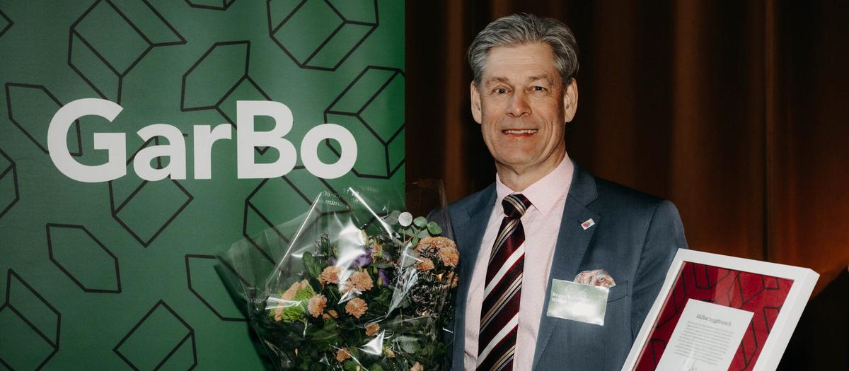 "Vi är glada och stolta att GarBo uppmärksammar det arbete vi gjort tillsammans i bankerna", säger Roger Germer, verksamhetsledare på Bankinfrastruktur Hållbar byggbransch.