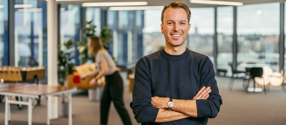 En bild på Daniel Larsson, vd för Odevo.