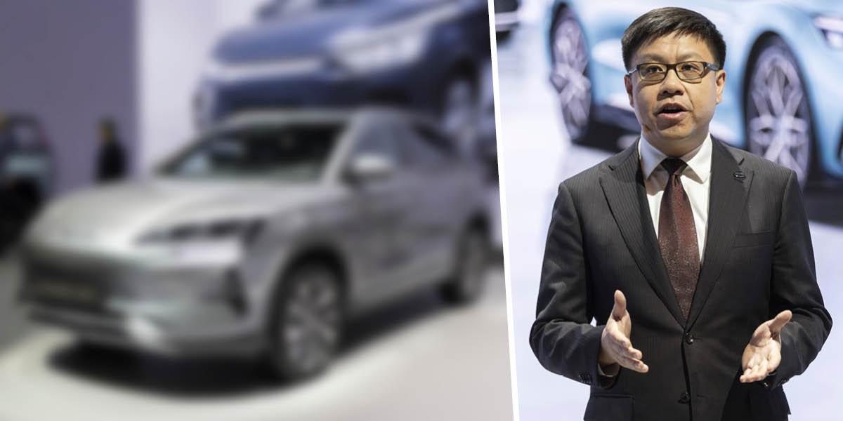 Michael Shu, vd för BYD Europe.